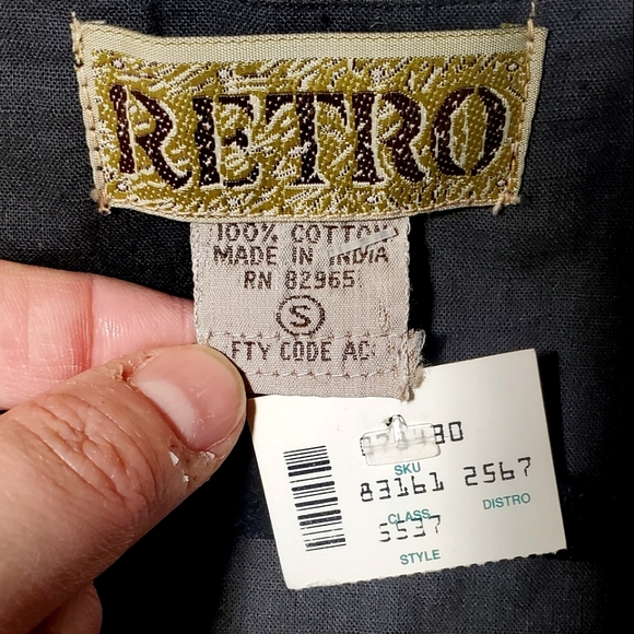 NWT Vintage Deadstock Cotton Natural Embroidered Beaded Embellished Vest - Picture 7 of 8